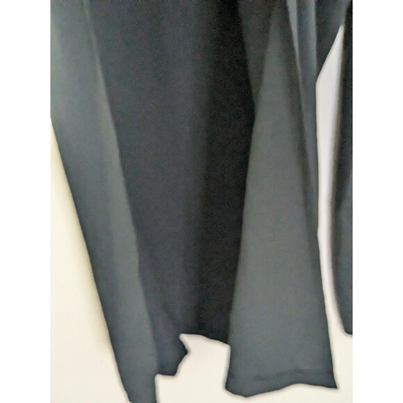 NWT Zara Pants Women Large Wide Leg Black High Waisted Trousers Chiffon Flowy - Picture 9 of 12
